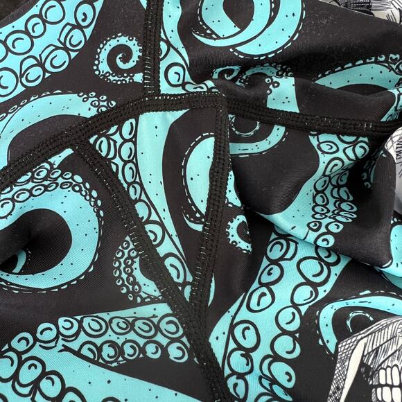 Constantly Varied Gear CVG Women's Size M Kraken Full Length Leggings Blue White - Picture 8 of 10